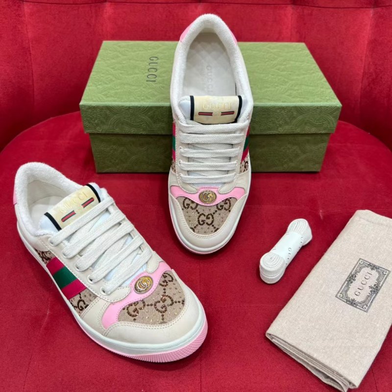 --Gucci Screener女士運動鞋臟臟鞋太美了，工廠現(xiàn)貨