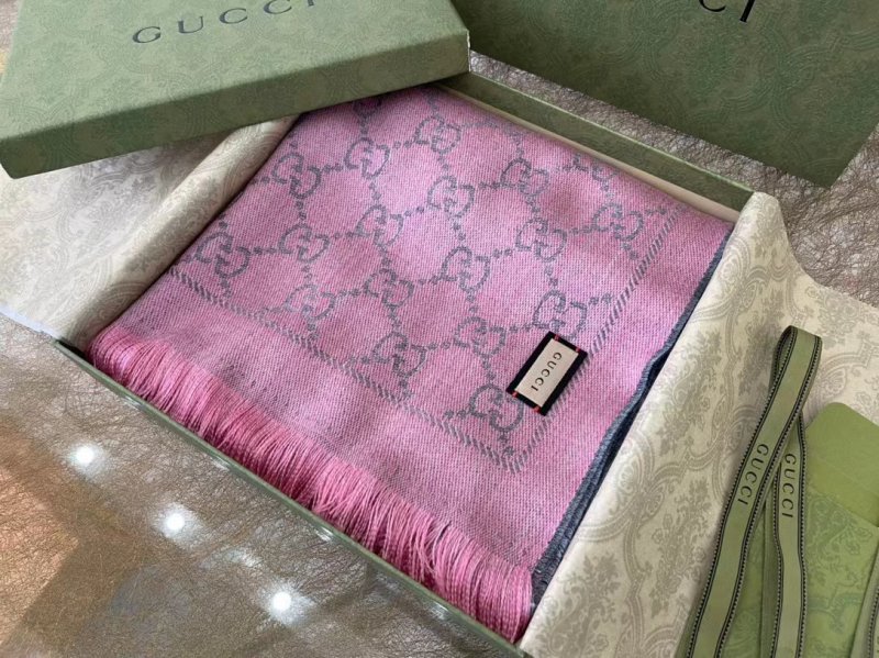 --古馳圍巾代購(gòu)版本，gucci GG羊毛提花圍巾升級(jí)版
